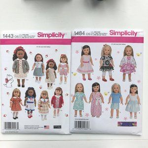 18" Doll Clothes Uncut Sewing Patterns